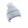 LEDRAPO Hat Fur Pompom - White/Silver